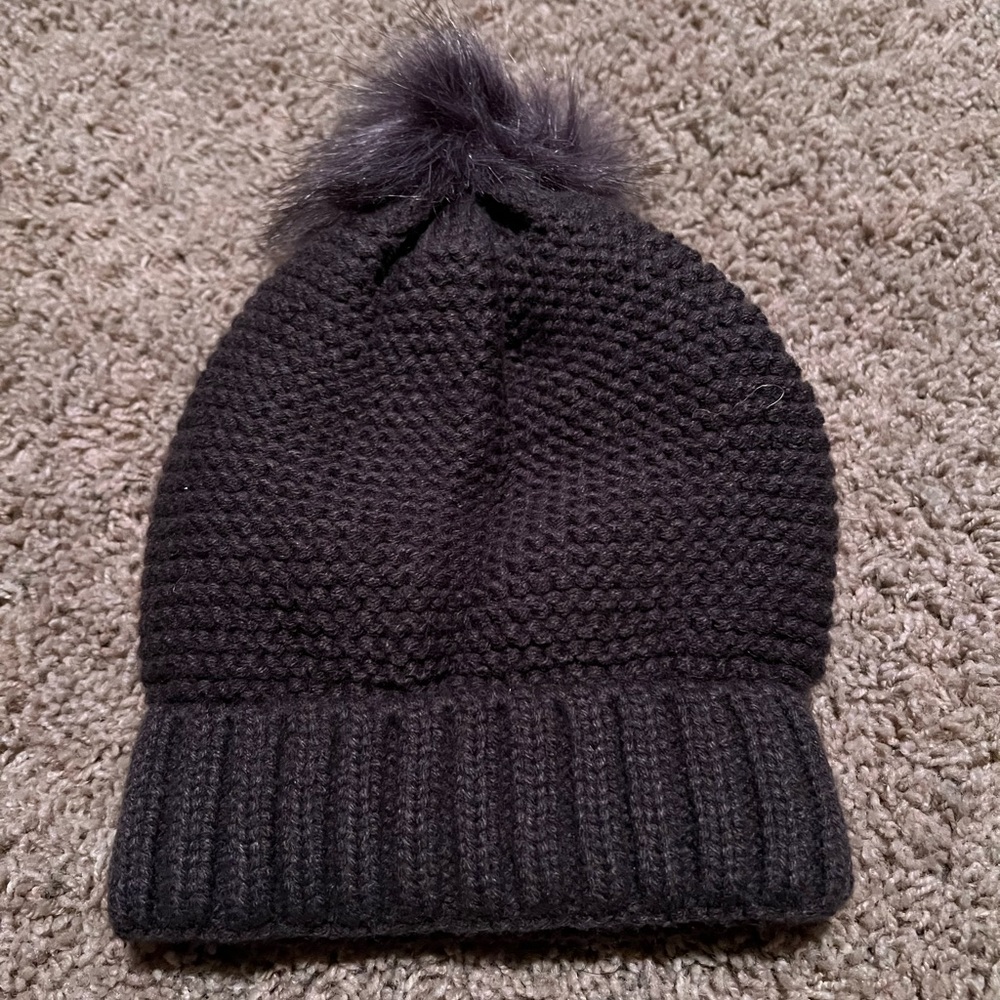 Dark grey knit hat